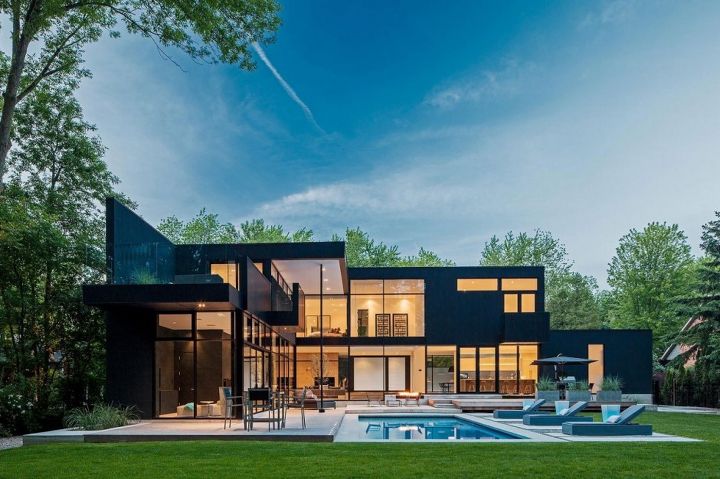 44 belvedere residence in oakville ontario by guido costantino design office, architecture, home decor, pool designs