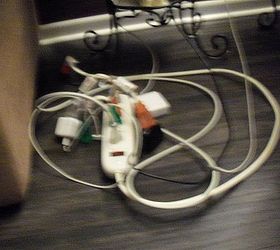 organize your power cords, electrical, organizing, the power cord mess