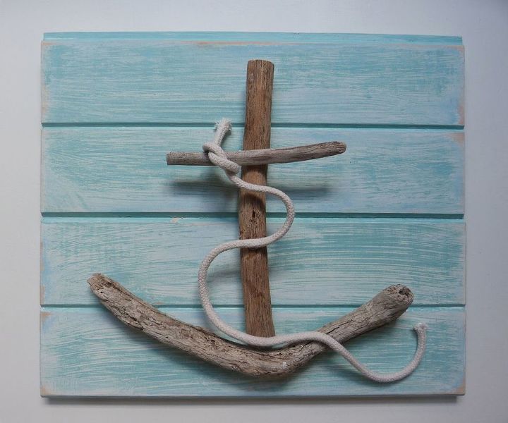 shipwrecked driftwood creations, crafts, driftwood anchor