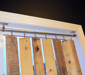diy pallet wood vertical blinds, diy, pallet, repurposing upcycling, window treatments, windows, woodworking projects