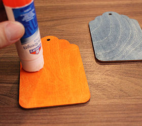 retro wood luggage tags, crafts, Craft Attitude is a nifty printable film that lets you apply any image to practically any surface in a few seconds It works really well on wood Just rub a glue stick on the wood to get started