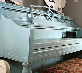 my painted piano, painted furniture, Now I love hearing it AND looking at it