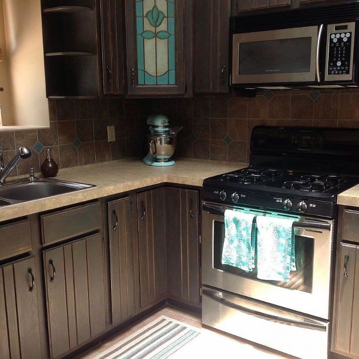annie sloan chalk paint in my kitchen, Total kitchen transformation with chalk paint and sticky tile Fabulous