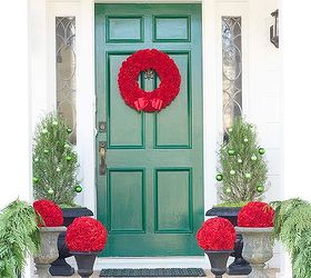 unique amp budget friendly holiday wreaths using simple crafts, crafts, doors, electrical, seasonal holiday decor, wreaths, DIY Carnation Wreath