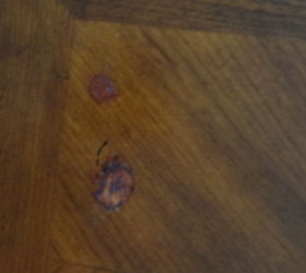 q what s the best way to repair damage to top of a stained table, furniture repair, painted furniture, painting over finishes, painting wood furniture