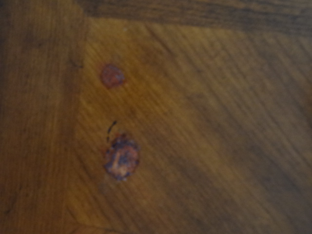 q what s the best way to repair damage to top of a stained table, furniture repair, painted furniture, painting over finishes, painting wood furniture