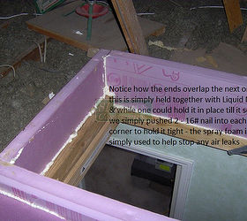 a diy attic hatch option, It really isn t that difficult to cut or notch around any obstructions You can easily see how we left the end pieces long to overlap the sides which were attached with Liquid Nail