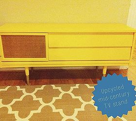 upcycled mid century tv stand, painted furniture, repurposing upcycling
