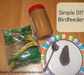 bird feeder diy kid friendly, crafts, outdoor living, How to make a bird feeder Easy tutorial that kids and toddlers can enjoy Full tutorial here
