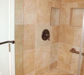 fixing a prior remodel, bathroom ideas, home improvement, home maintenance repairs, how to, The corrected shower