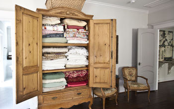 Use an Armoire as a Linen Closet