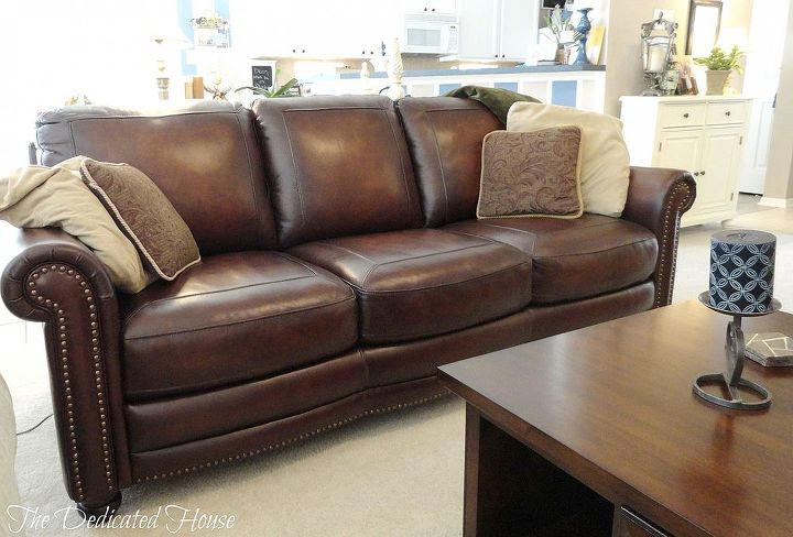 furniture the couch kind, home decor, living room ideas, painted furniture, Leather couch