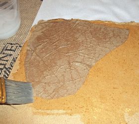 how to create a faux leather finish using brown paper