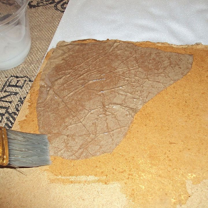 how to create a faux leather finish using brown paper