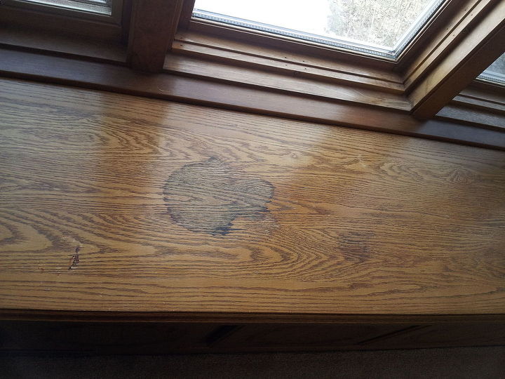 how to repair wood on window seat