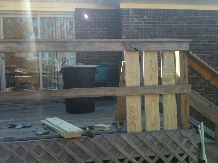 home improvement, decks, diy, woodworking projects, Beginning stages of deck improvement