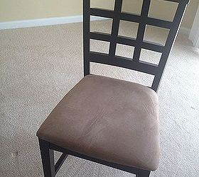 four new dining room chairs for less than 10 00 how to reupholster dining room, painted furniture, Dining Room Chair Before