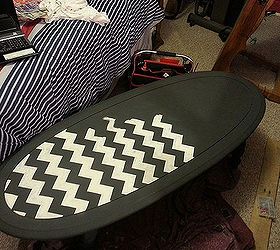 chevron coffee table, chalk paint, painted furniture