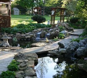 ponds and waterfalls, landscape, ponds water features, Pond renovation complete Downers Grove IL