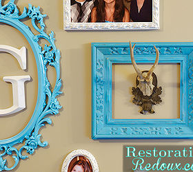 easy photo frame gallery wall tutorial, home decor, wall decor, Gallery wall Close Up