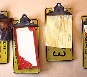 repurposed upcycled license plate clipboards, repurposing upcycling