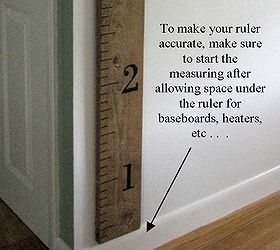 make your own rustic wall ruler, doors, repurposing upcycling, woodworking projects