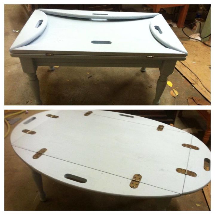 butler s table makeover, painted furniture