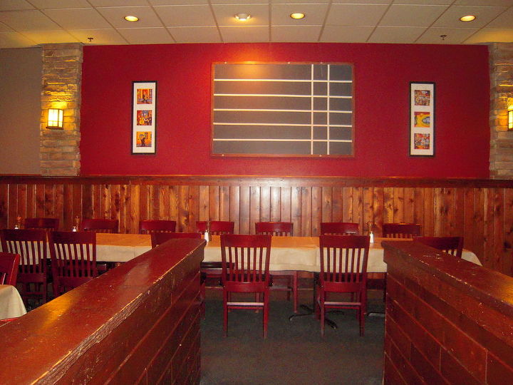 i had a consultation with the owners of whitlock s bar amp grill in marietta ga so, home decor, Unfortunately the variety of paint colors on the walls visibly divided the restaurant into sections