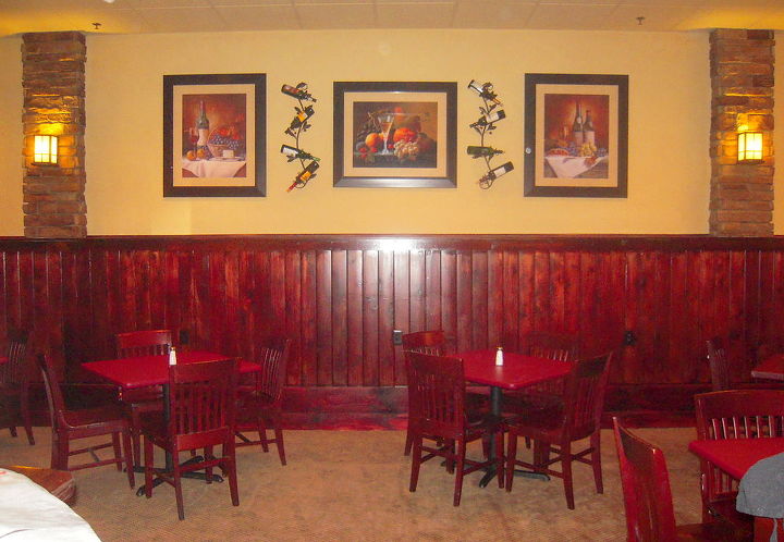 i had a consultation with the owners of whitlock s bar amp grill in marietta ga so, home decor, The unified paint color and up to date artwork brought a fun dining experience to the restaurant