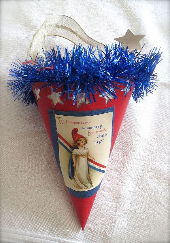 fourth of july fun, patriotic decor ideas, seasonal holiday d cor, I used vintage images for old fashioned flare