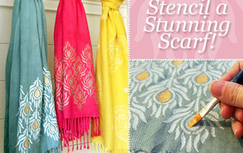 Create Beautiful Stenciled Scarves For Gifts (Or For Yourself)