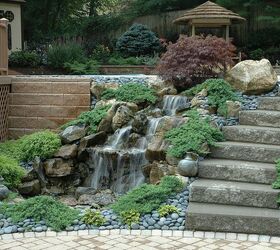 Turn a boring retaining wall into an exciting safe water feature