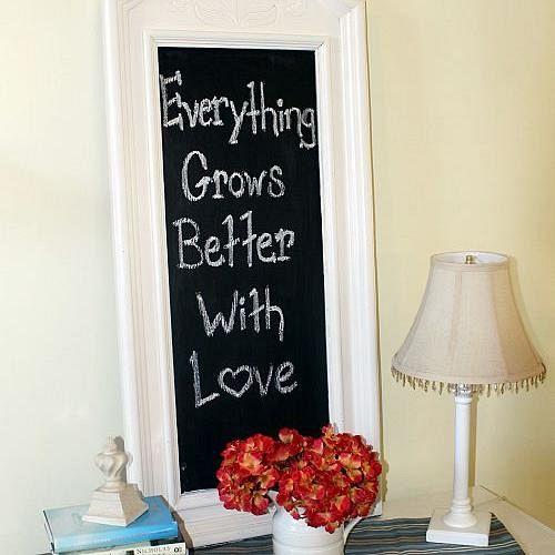 turn a mirror into a cafe chalkboard tutorial, chalkboard paint, painting, repurposing upcycling