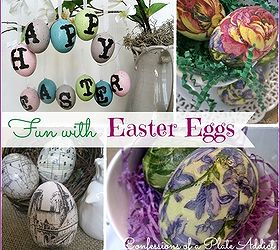 fun easy and inexpensive d coupage easter eggs, easter decorations, home decor, seasonal holiday decor, Three different methods and three different inspirations for making fun d coupage Easter eggs