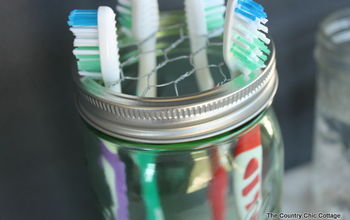 Suporte para escova de dentes Mason Jar