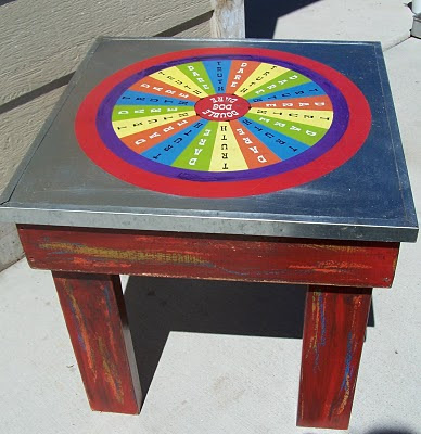 fun side table ideas you can make, painted furniture