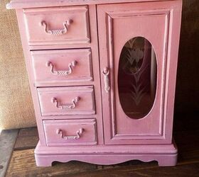 upcycled jewelry box, repurposing upcycling, Pretty in Pink