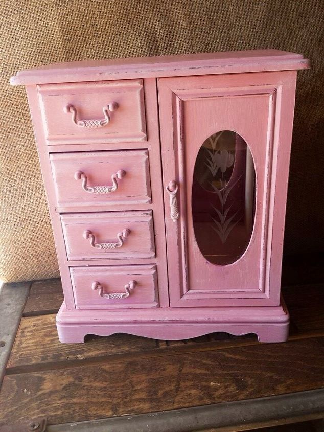 upcycled jewelry box, repurposing upcycling, Pretty in Pink