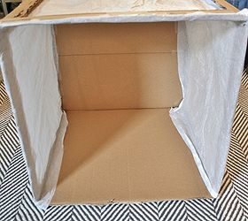 diy photography light box, crafts, Cover the cut out sides with tissue paper