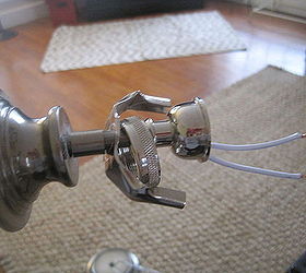 how to rewire a lamp, diy, electrical, how to, Once the wires are at the top they should look similar to this