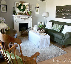my living room ready for spring, easter decorations, living room ideas, seasonal holiday decor