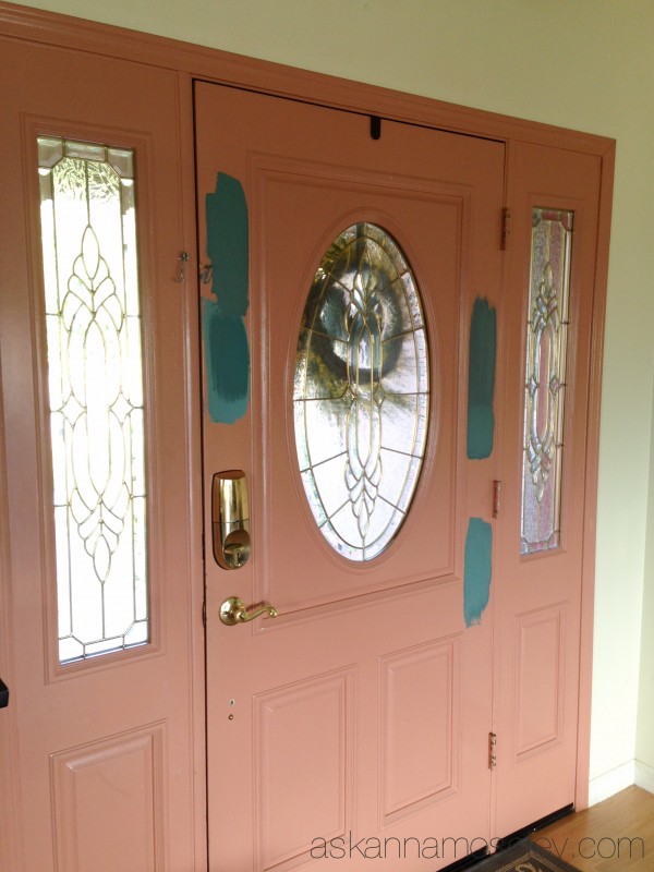 cores nicas para a porta da frente com chalk paint
