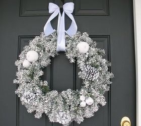 winter wreath, christmas decorations, crafts, seasonal holiday decor, wreaths, Winter wreath