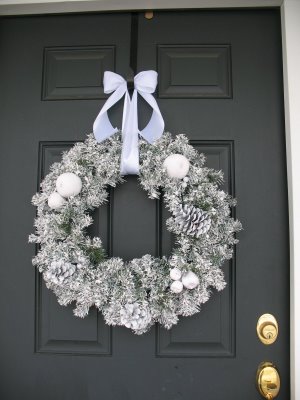 winter wreath, christmas decorations, crafts, seasonal holiday decor, wreaths, Winter wreath