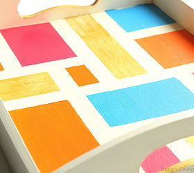 Color Blocked Serving Tray