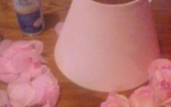 Repurpose Lamp Shade to Shabby Chic