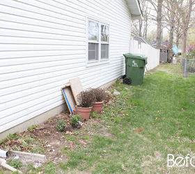 side yard makeover creating curb appeal, curb appeal, gardening, landscape, Here is a look at the side yard just a couple years ago It was more of an eyesore than anything else and definitely lacked curb appeal