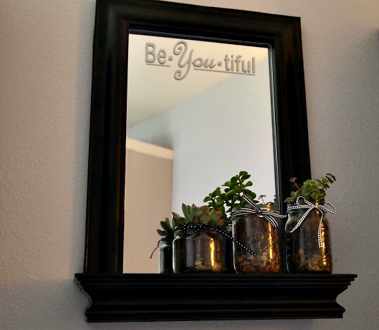 wayfair mirror makeover diychallenge, crafts, Here is my new mirror perfect in our Master Bedroom