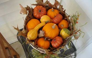 Creating Fall Decor - Harvest Basket