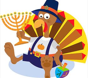 not so fast enjoy thanksgiving first, halloween decorations, seasonal holiday d cor, thanksgiving decorations, A Thanksgivukkah Symbol INFO